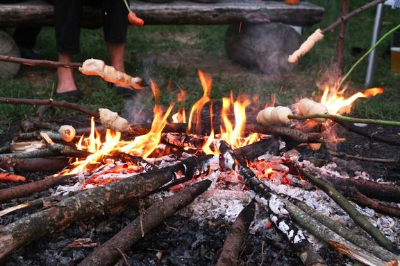 Grillen auf dem Bauernhof